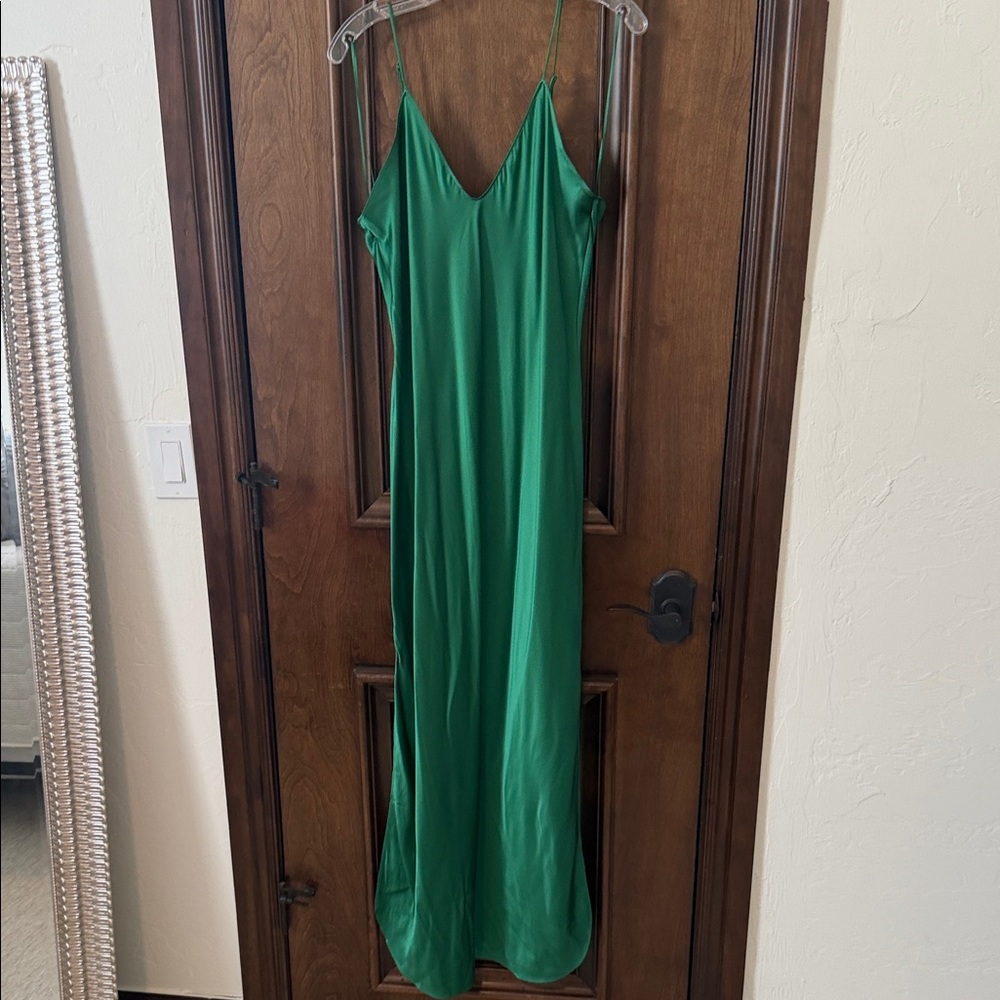 Banana Republic Vibrant Green Maxi Dress